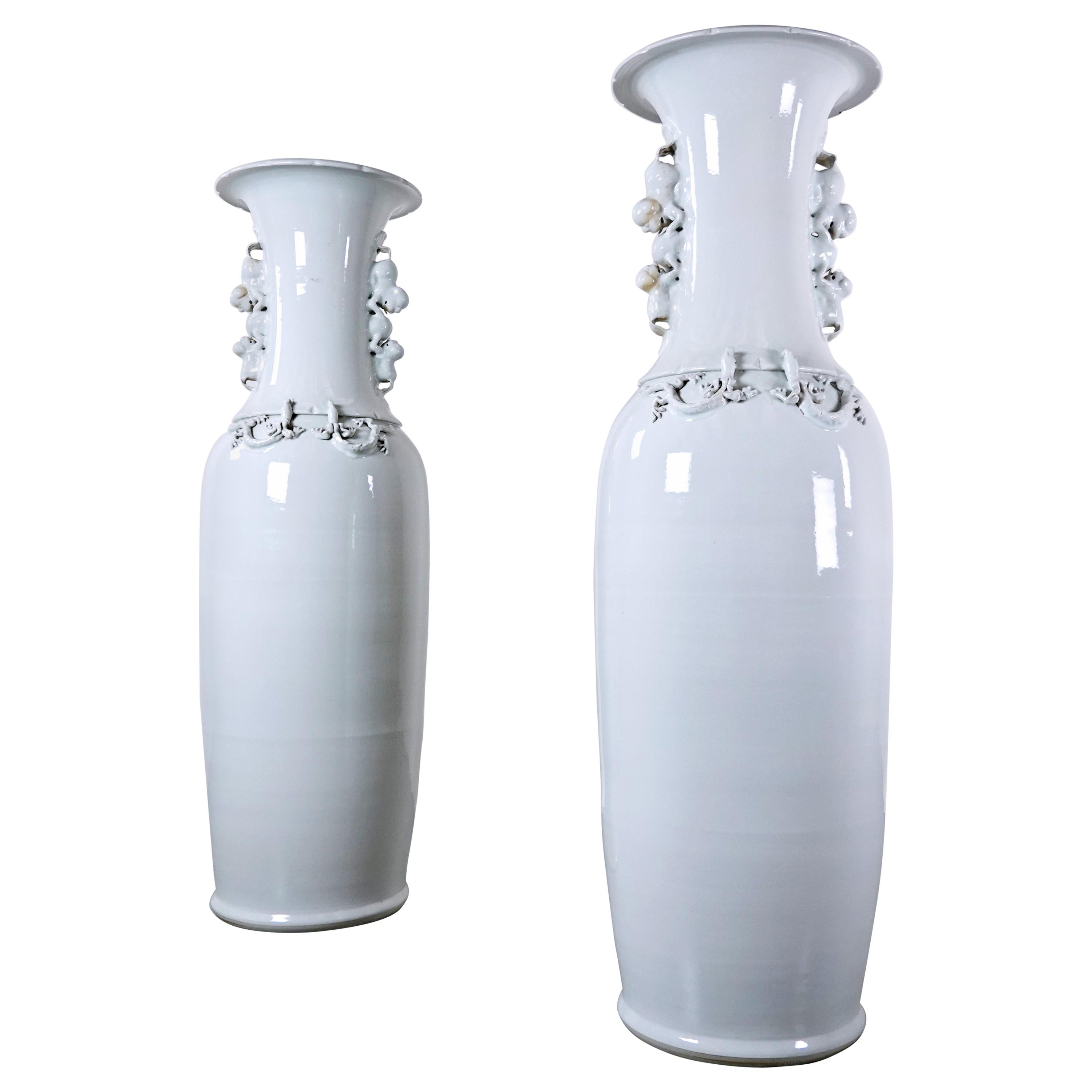 Large Pair of Chinese Porcelain Vases, circa 1900