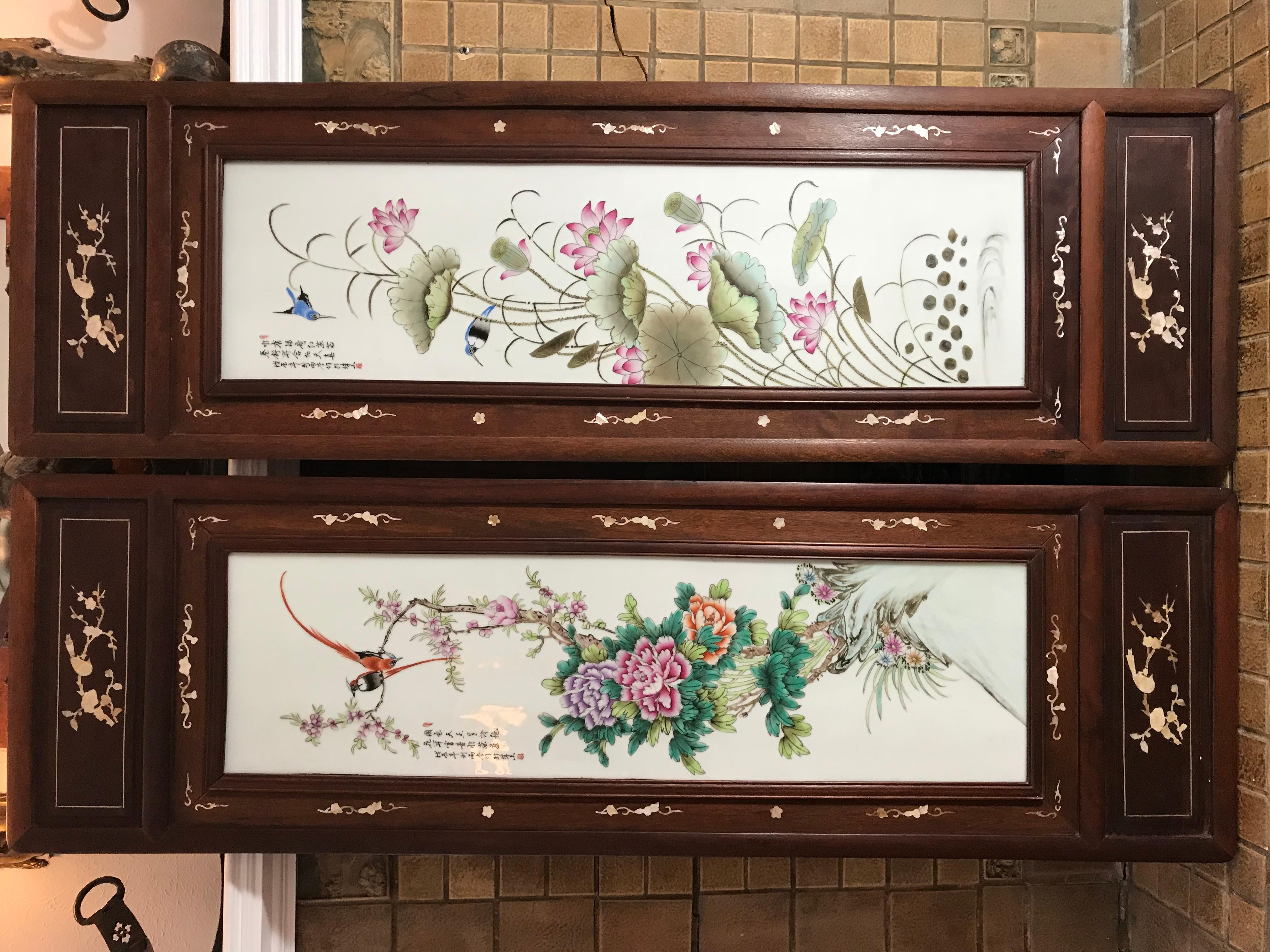 chinese porcelain plaques