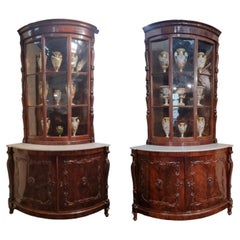 Large Pair of Corner Cabinets