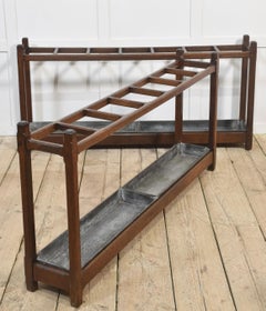 Large pair of country house gothic umbrella stands