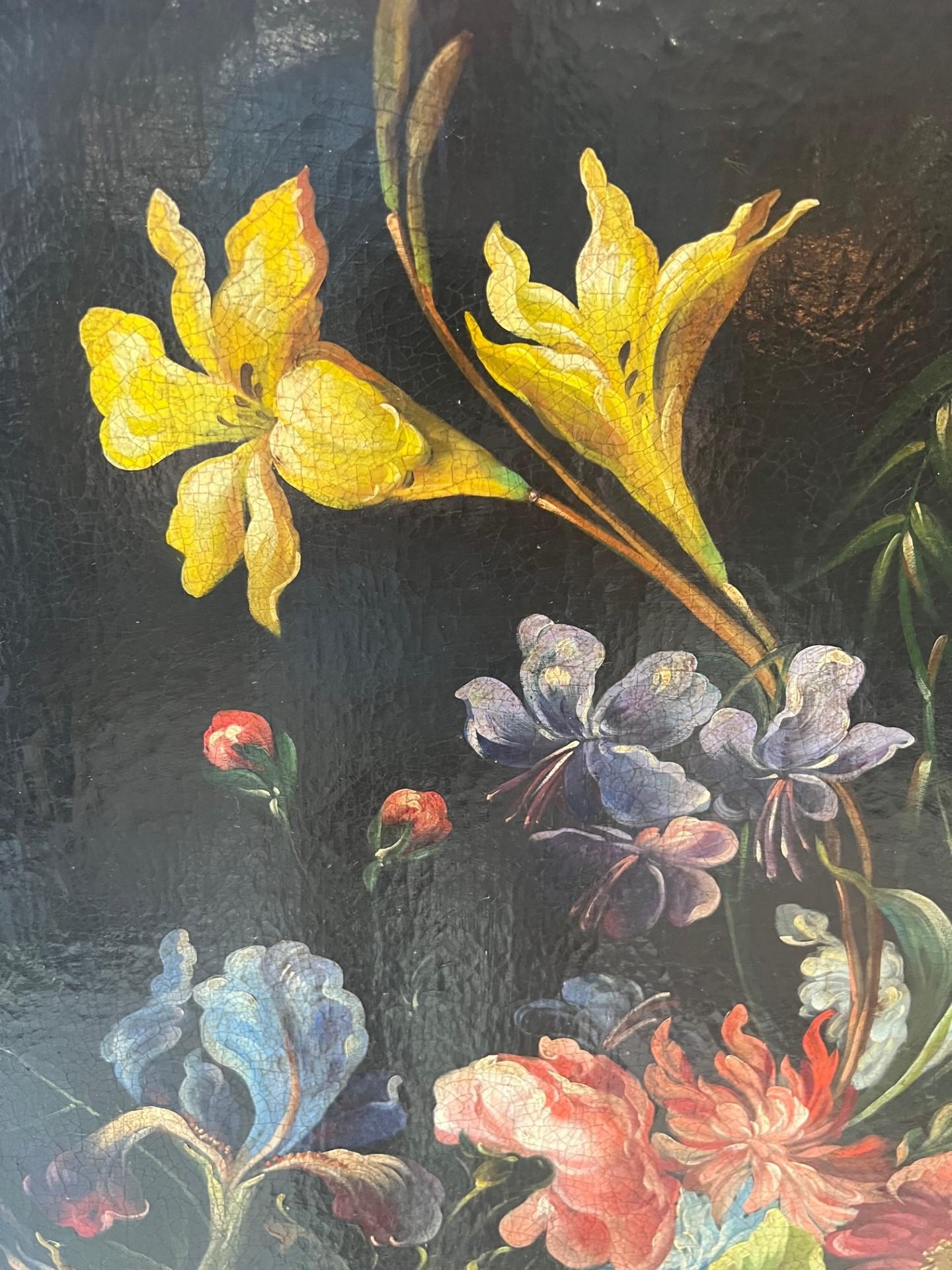 Large Pair of Early 19th Century Still life of Flowers For Sale 4