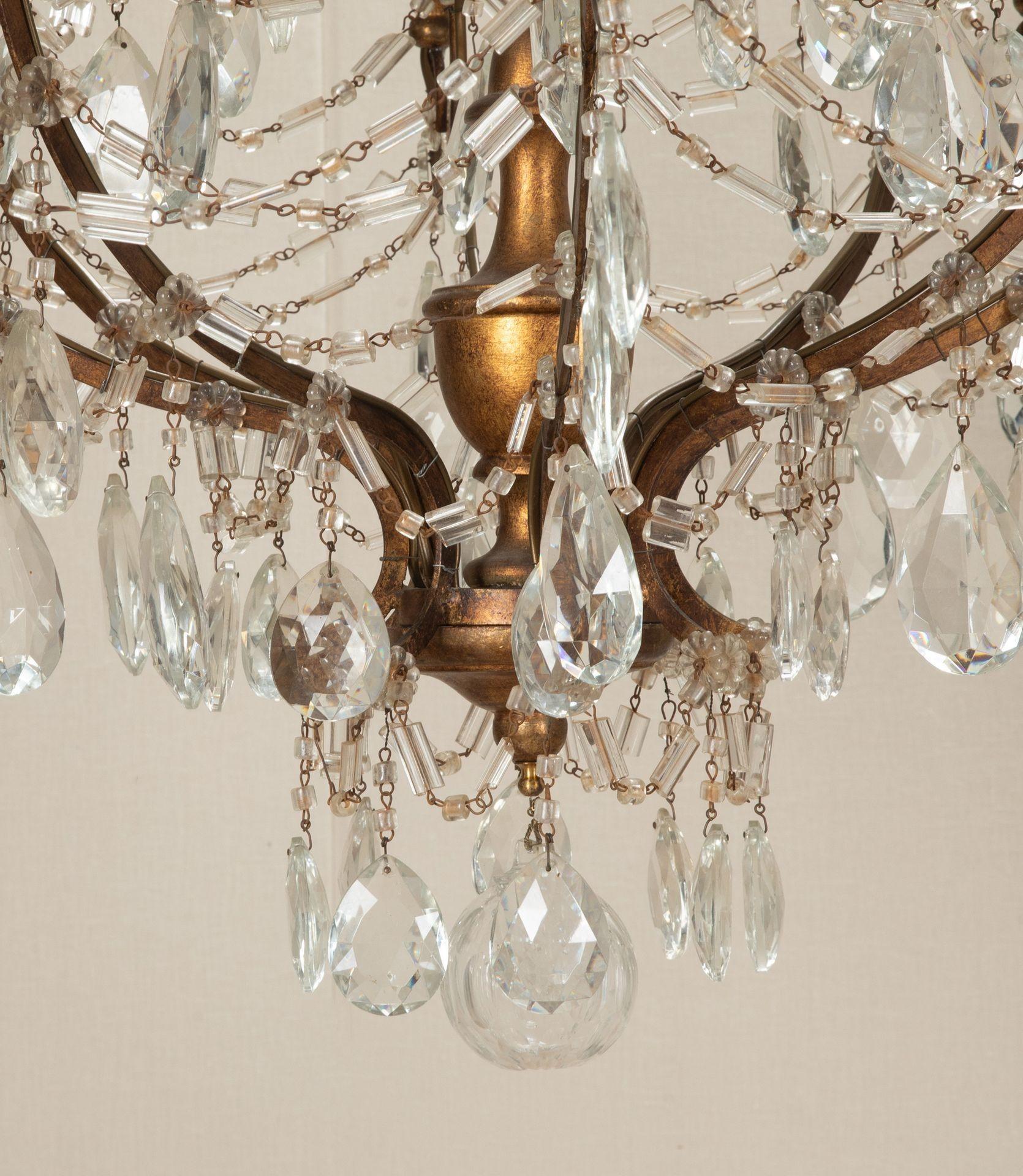 Large Pair of Early 20th Century Italian Cut Glass Chandeliers In Good Condition For Sale In Gloucestershire, GB