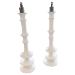 Large Pair of Floor Lamps Designed by Diamond & Baratta