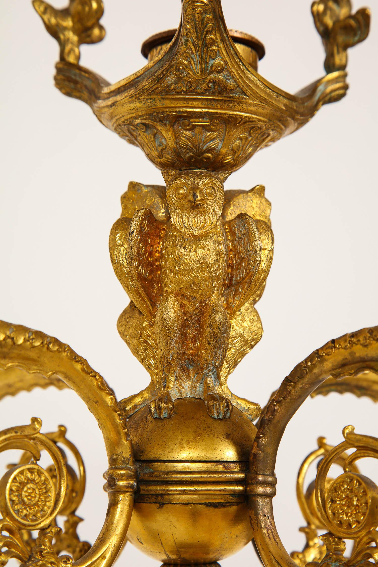 Grande paire de candélabres d'époque Empire français, attribuée à Claude Galle en vente 3