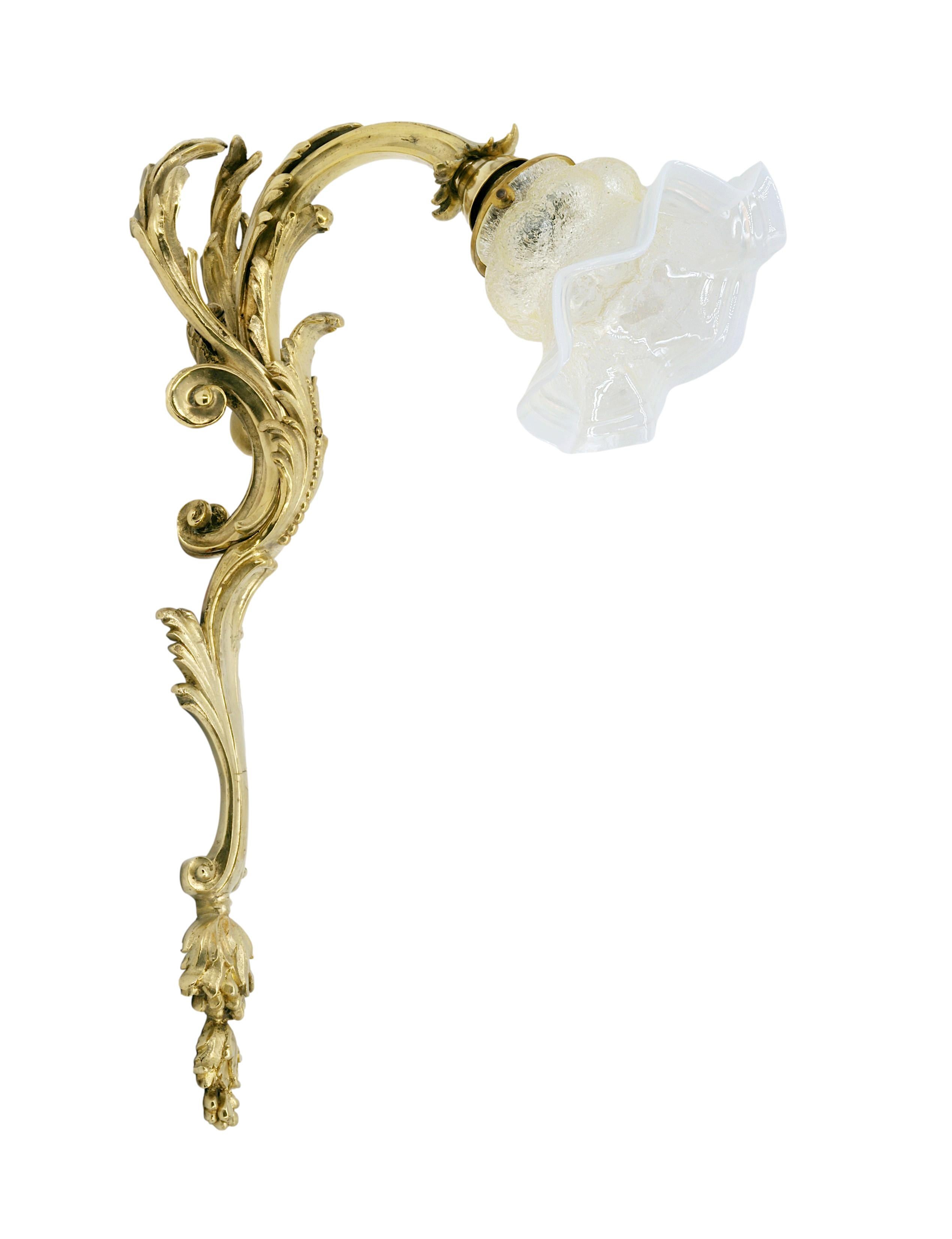 Fine XIX secolo Grande coppia di applique francesi in bronzo Napoleone III, 1880-1890 in vendita