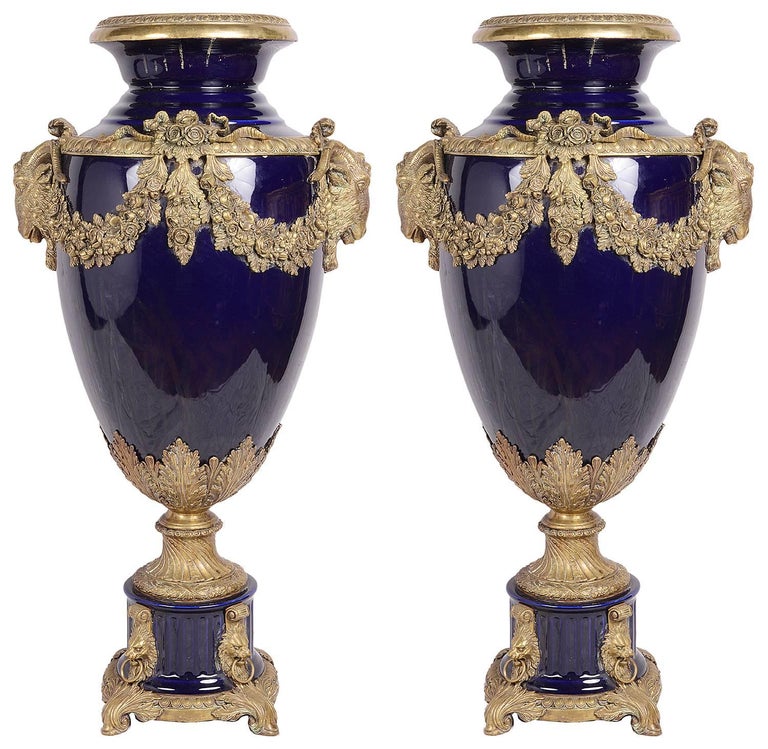Paul Milet Sevres Sang De Boeuf Vases, Pair at 1stdibs