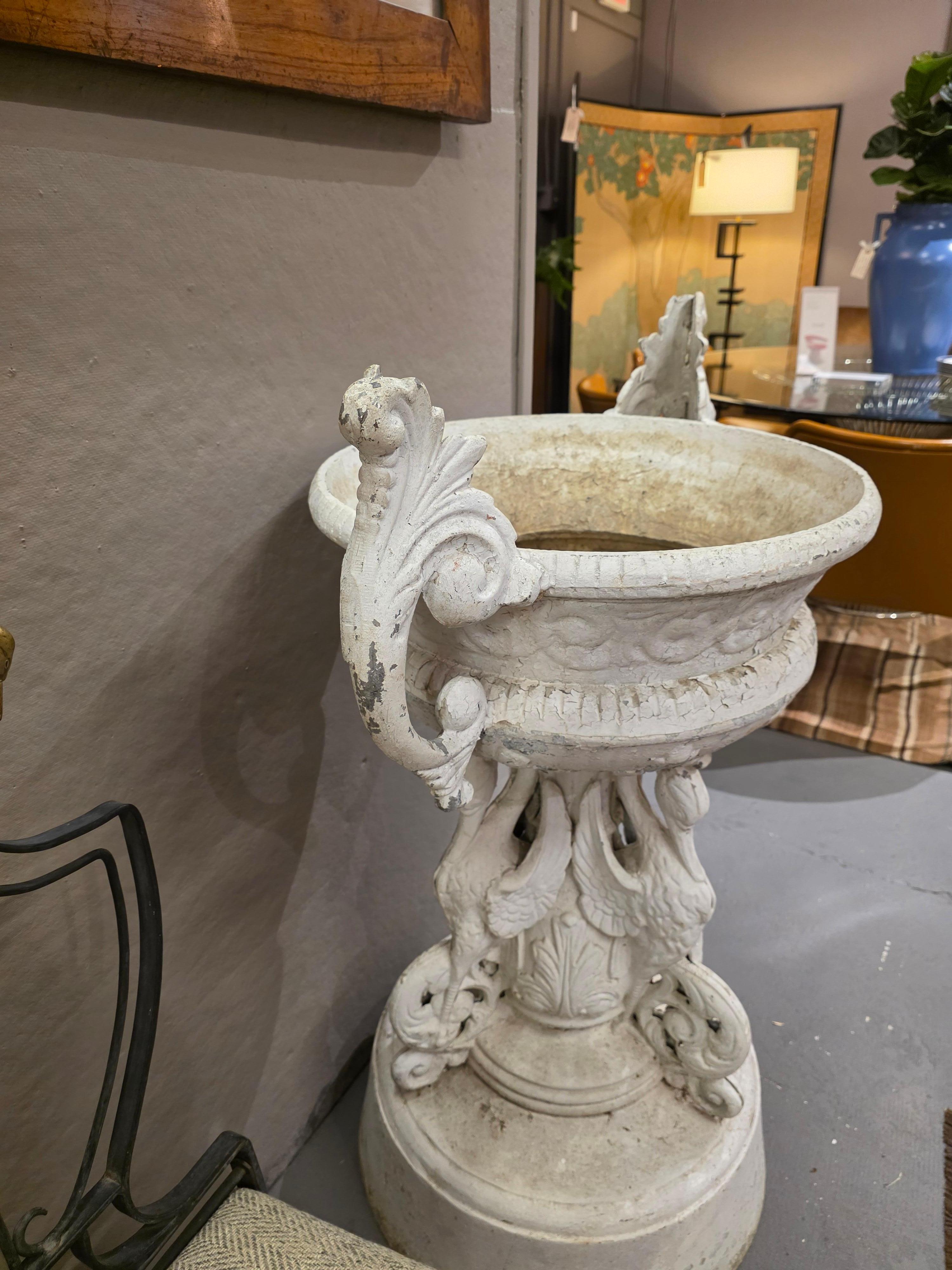 Large Pair Of Garden Urns After J. W. Fiske For Sale 10