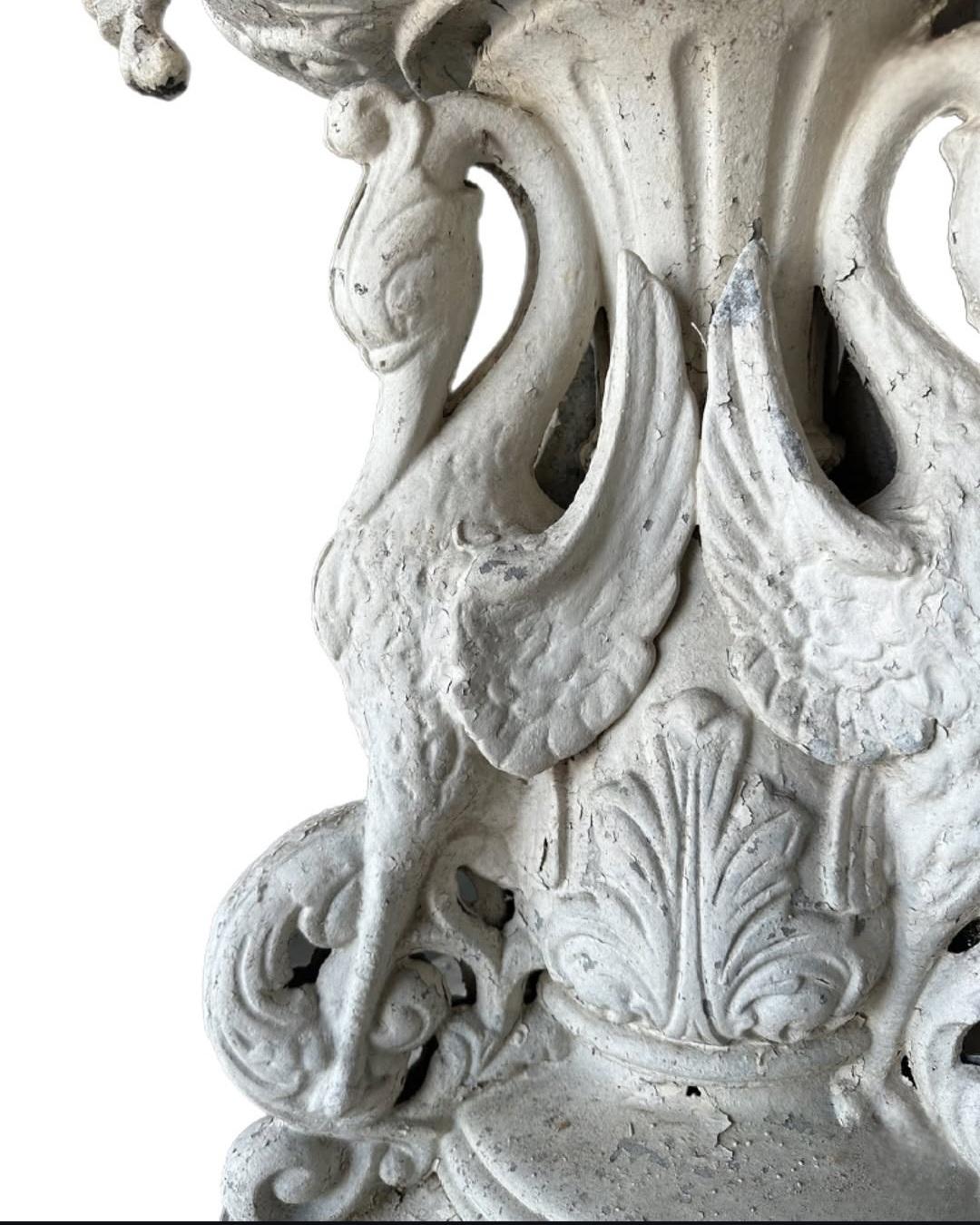 Mid-20th Century Large Pair Of Garden Urns After J. W. Fiske For Sale