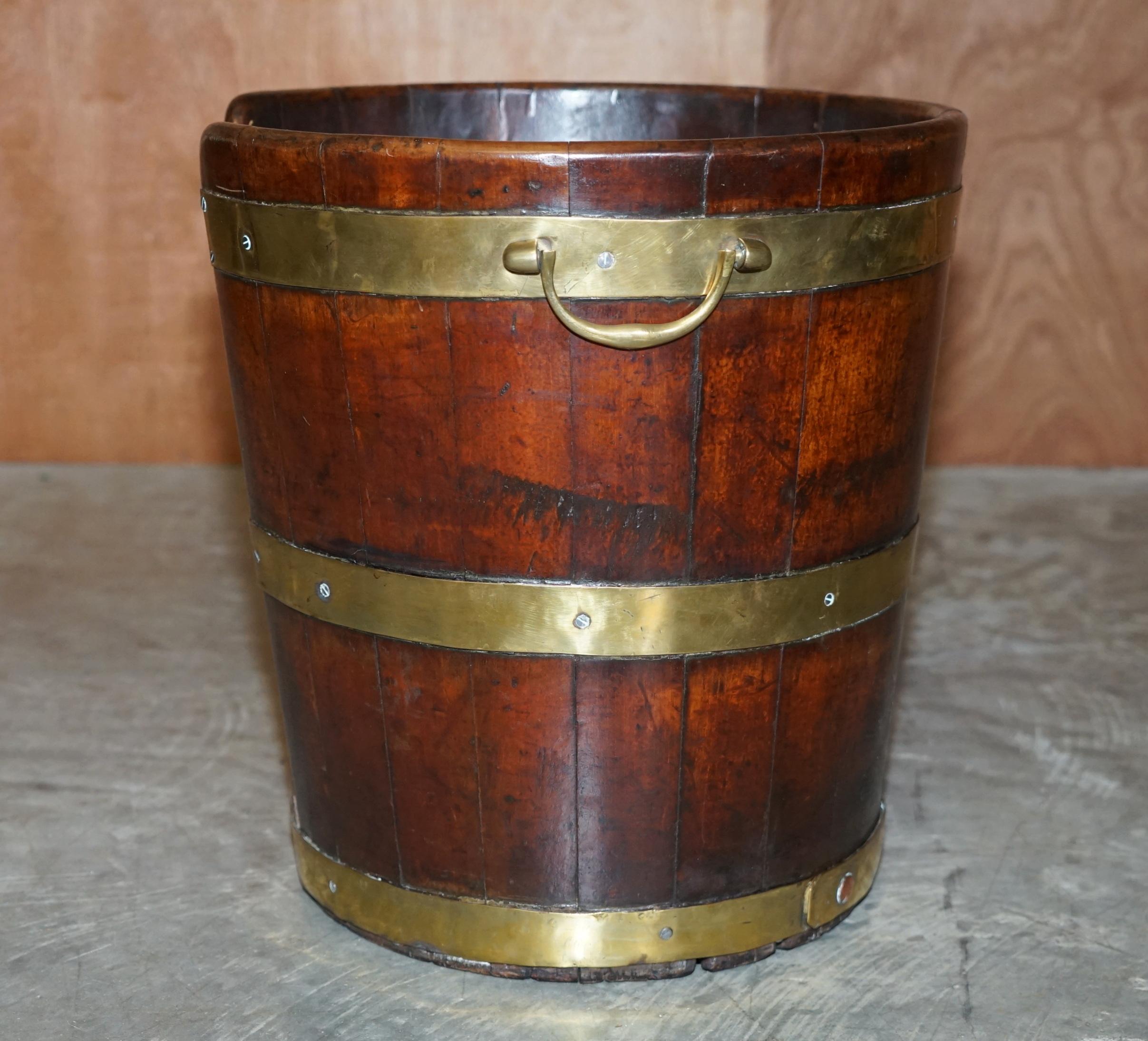 Large Pair of George III 1760 Plate or Peat Military Campaign Buckets Georgian For Sale 6