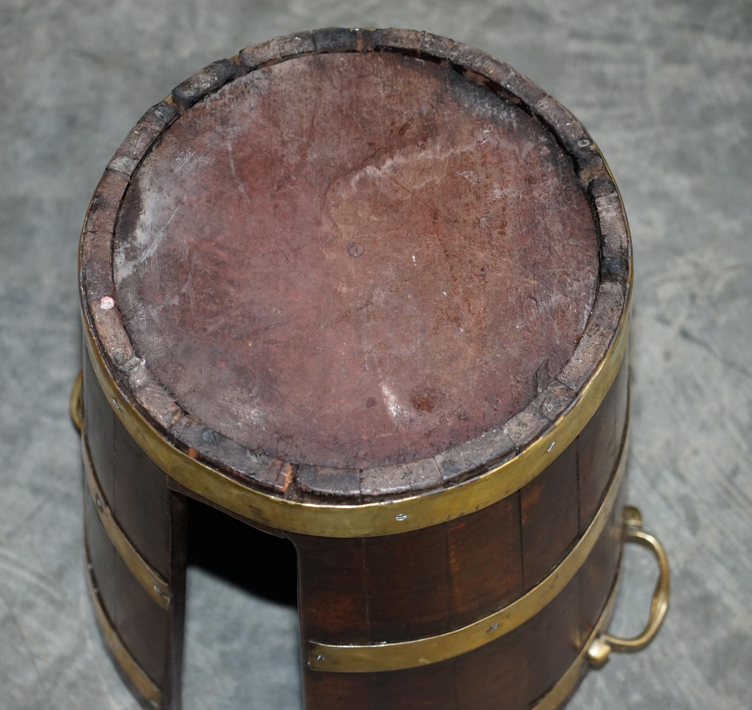 Large Pair of George III 1760 Plate or Peat Military Campaign Buckets Georgian For Sale 8