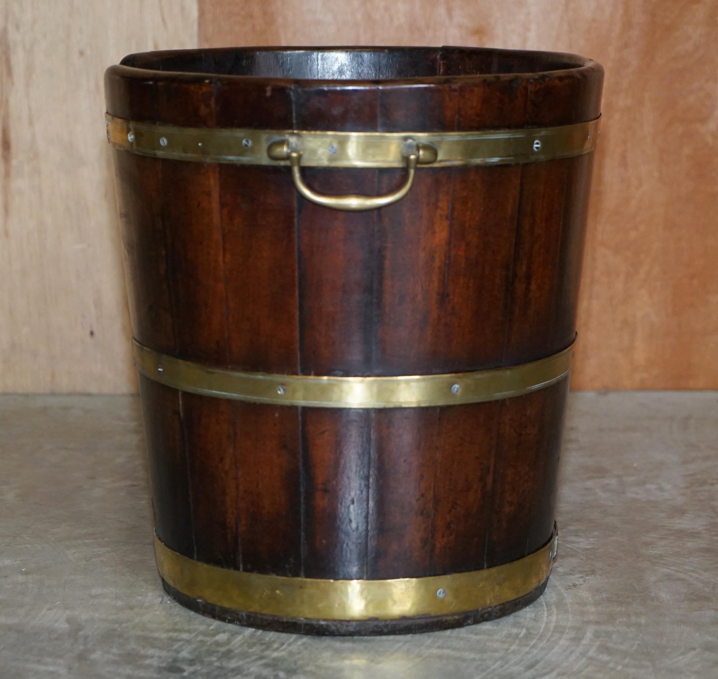 Large Pair of George III 1760 Plate or Peat Military Campaign Buckets Georgian For Sale 10