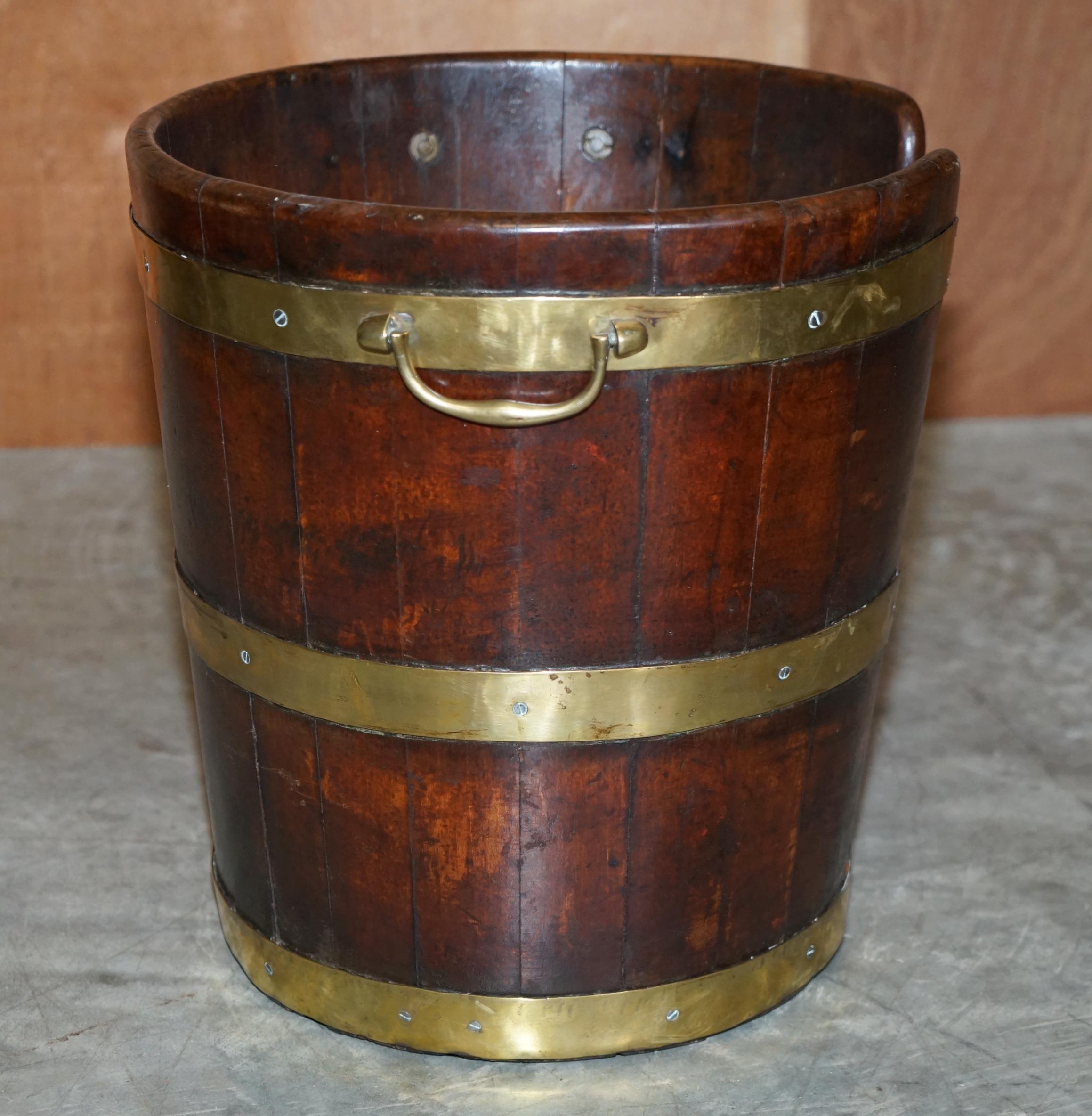 Large Pair of George III 1760 Plate or Peat Military Campaign Buckets Georgian For Sale 2