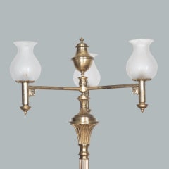 Large Pair of Floor Standing Gilt Bronze Candelabra