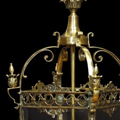 Large Pair of Hall Lanterns