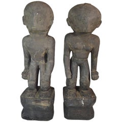 Large Pair of Ifugao Rice Harvest Guardian Figures