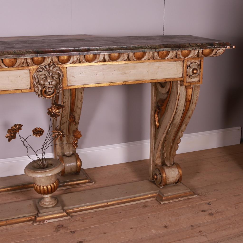 Wood Large Pair of Italian Console Tables