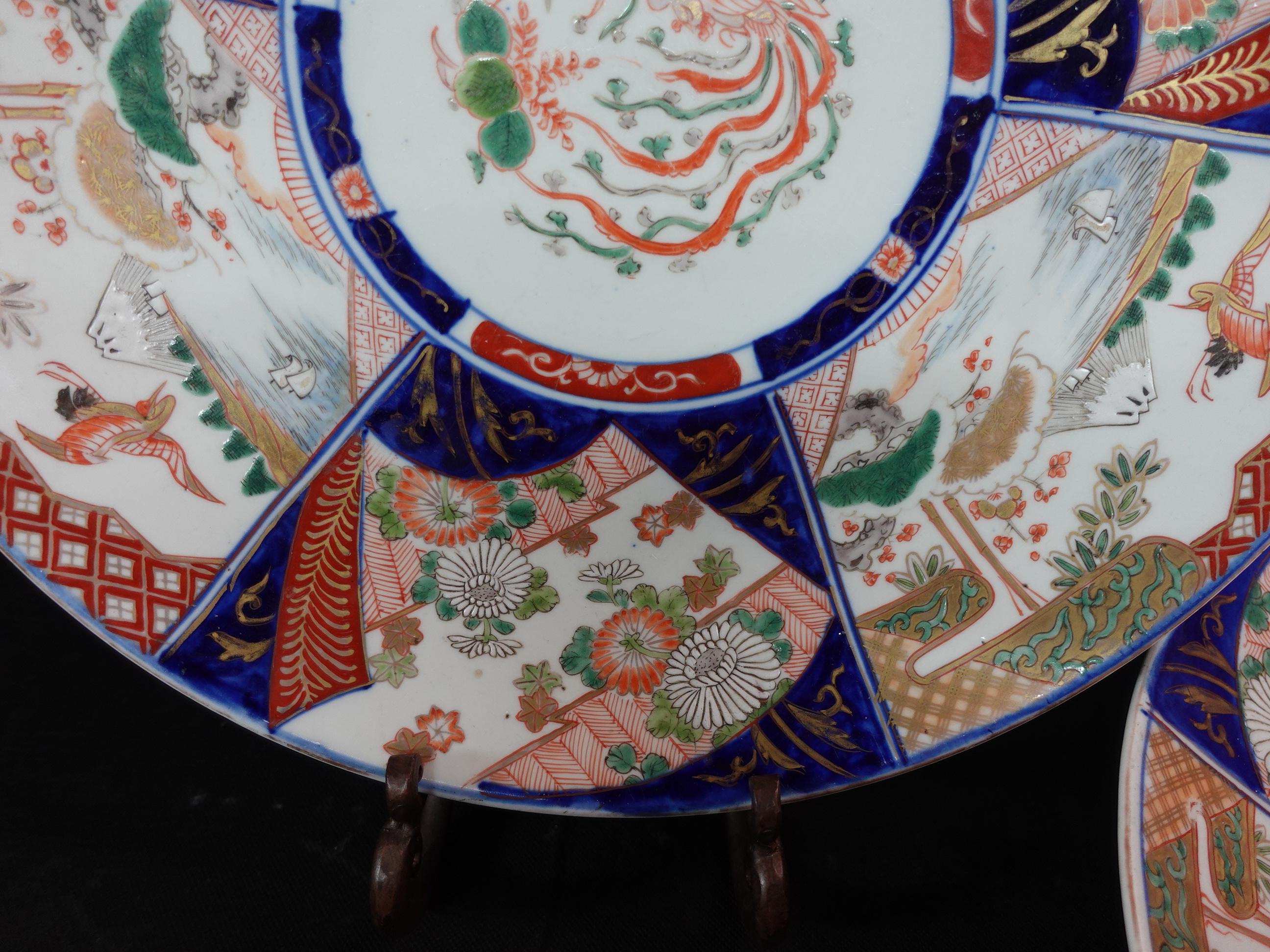 Large Pair of Japanese Imari Chargers, 19th Century, RIc 053 For Sale 3