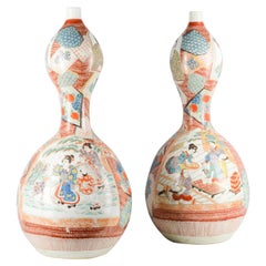 Large Pair of Late 19th Century Arita Imari Vases