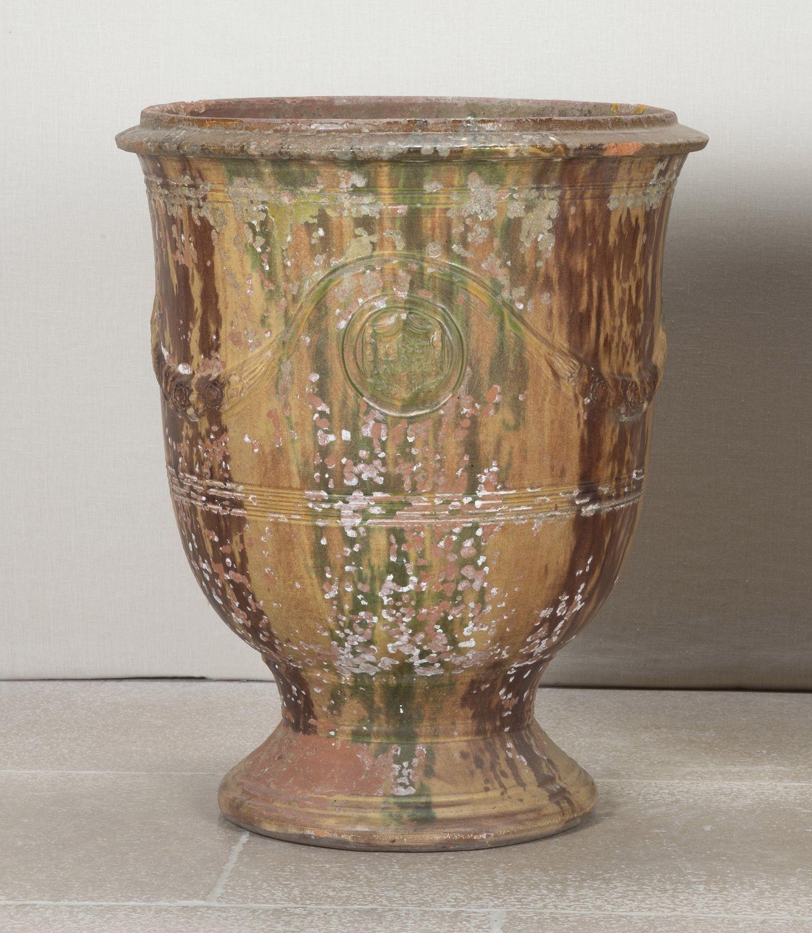 French Large Pair of Late 19th Century Boisset Anduze Terracotta Planters For Sale