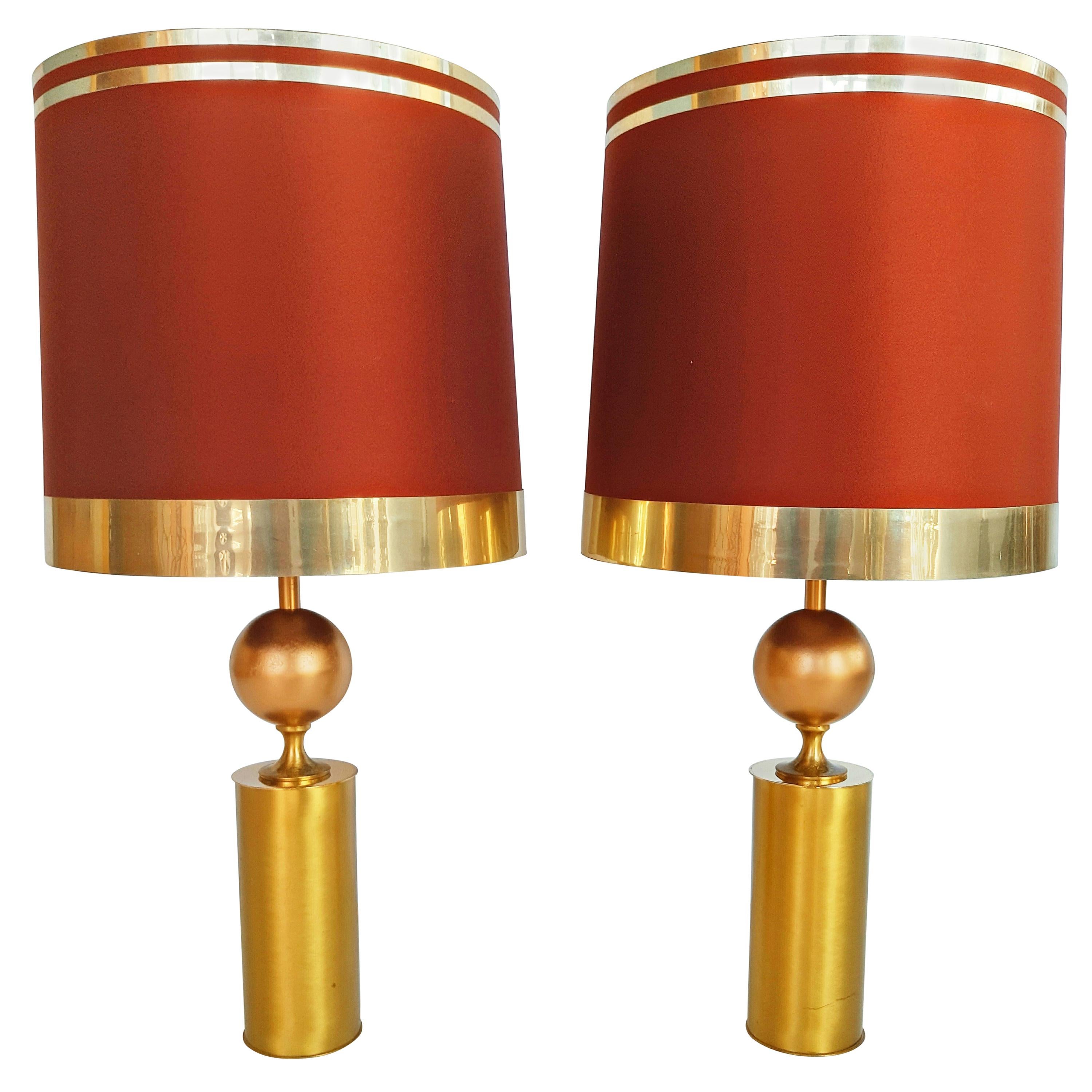 Large Pair of Lyma Table Lamps, Spain, 1970 For Sale