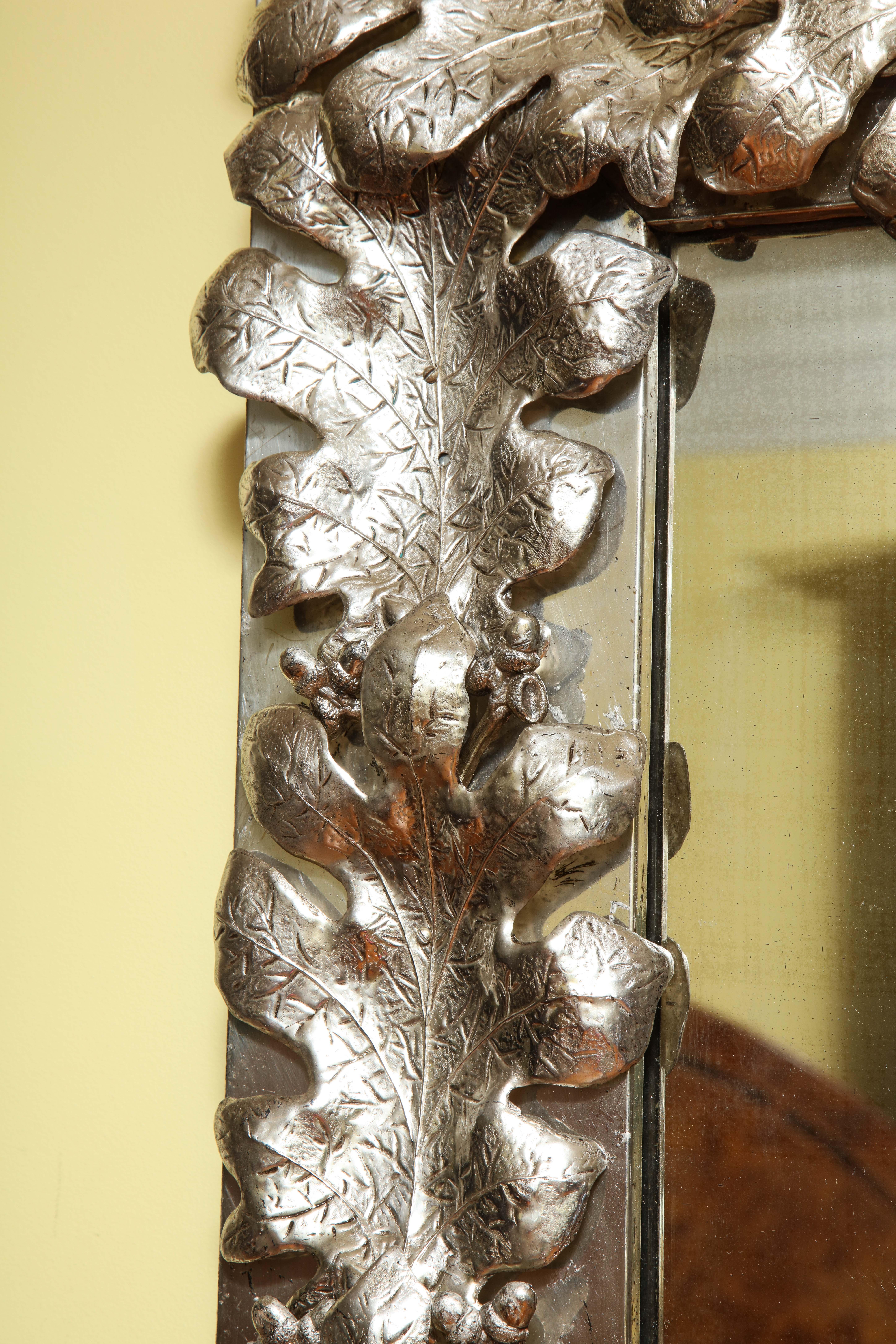 Large Pair of Mid-Century Modern Silvered Rectangular Mirrors, Mexico circa 1950 For Sale 3