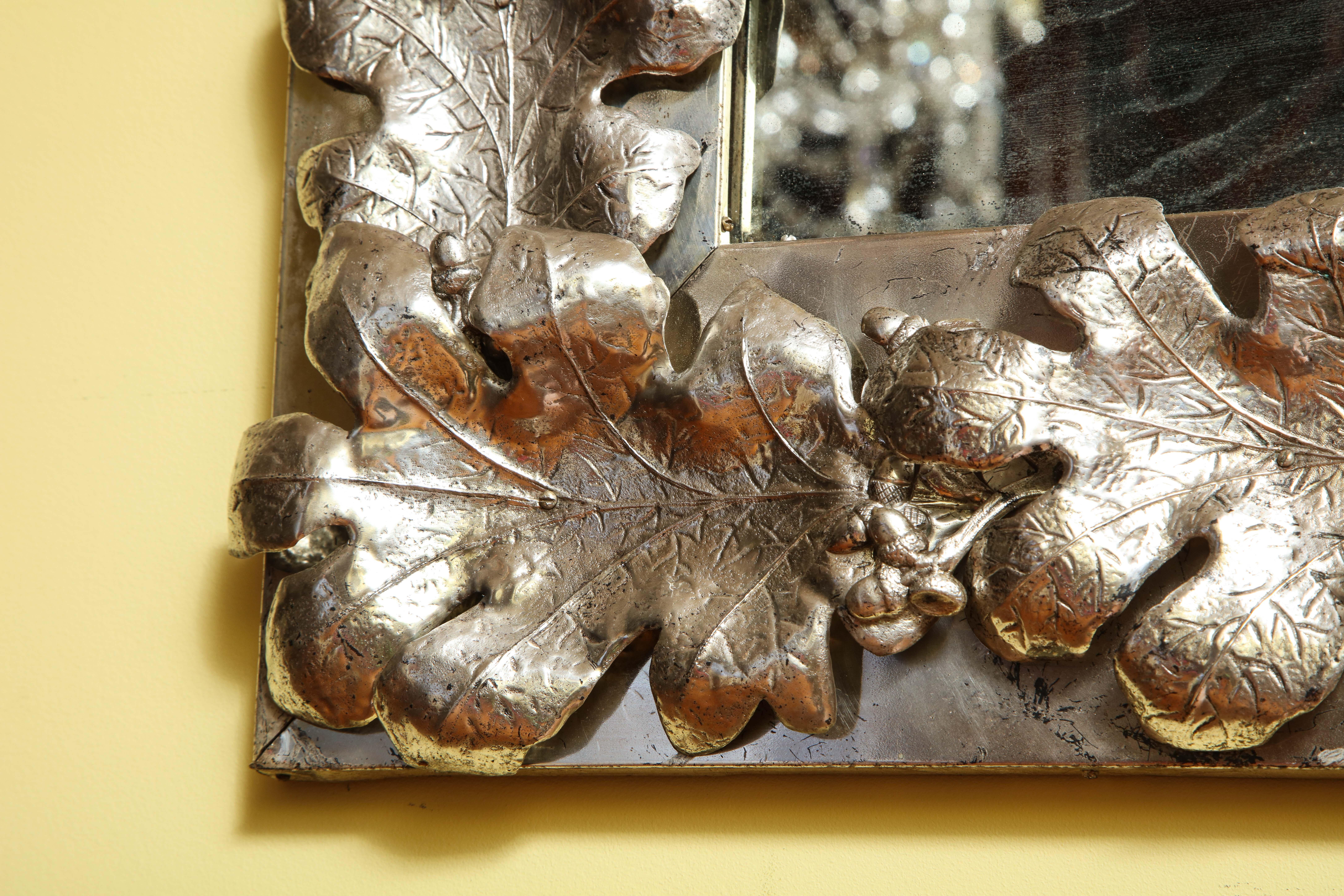 Large Pair of Mid-Century Modern Silvered Rectangular Mirrors, Mexico circa 1950 For Sale 5