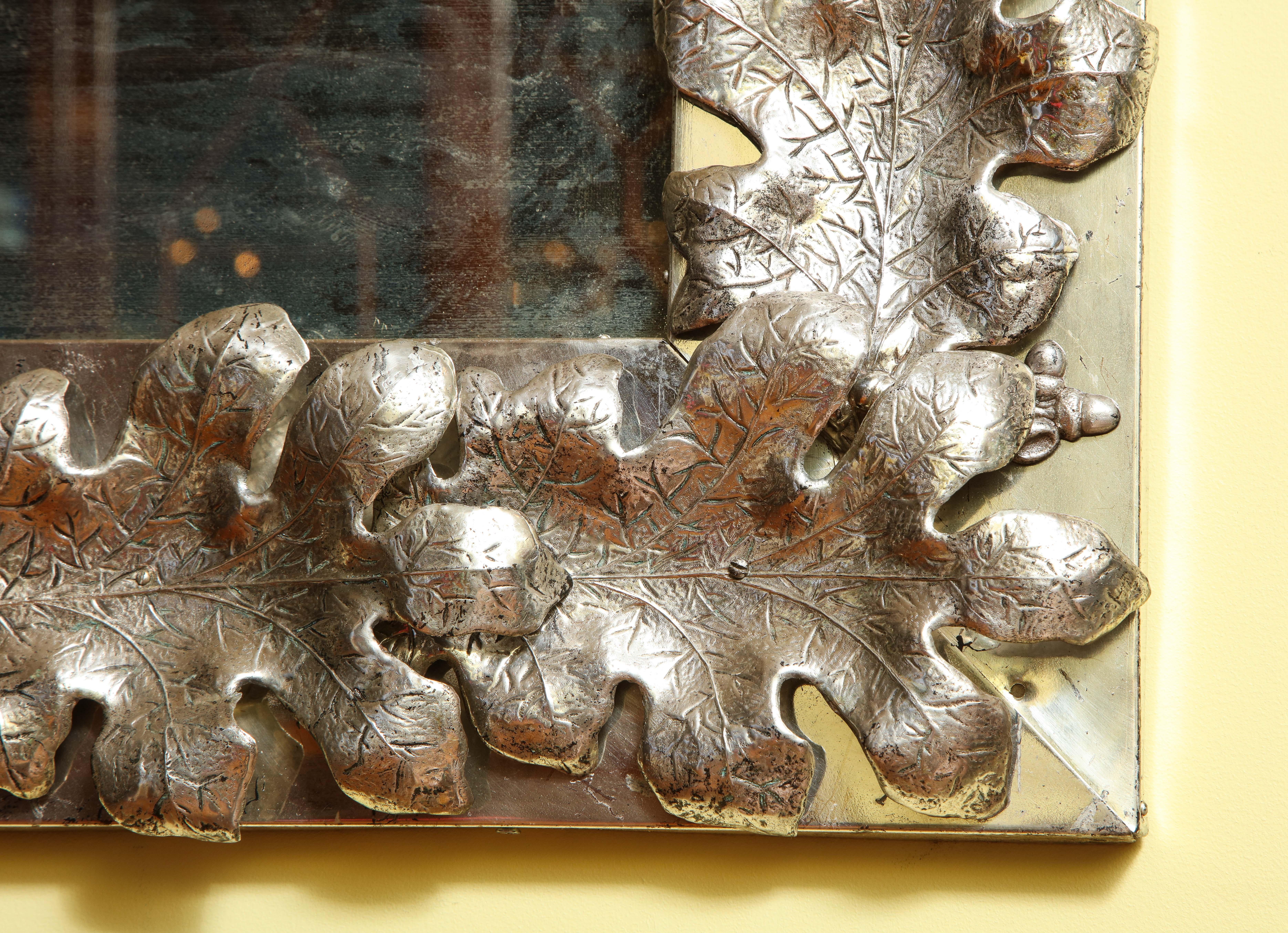 Large Pair of Mid-Century Modern Silvered Rectangular Mirrors, Mexico circa 1950 For Sale 7