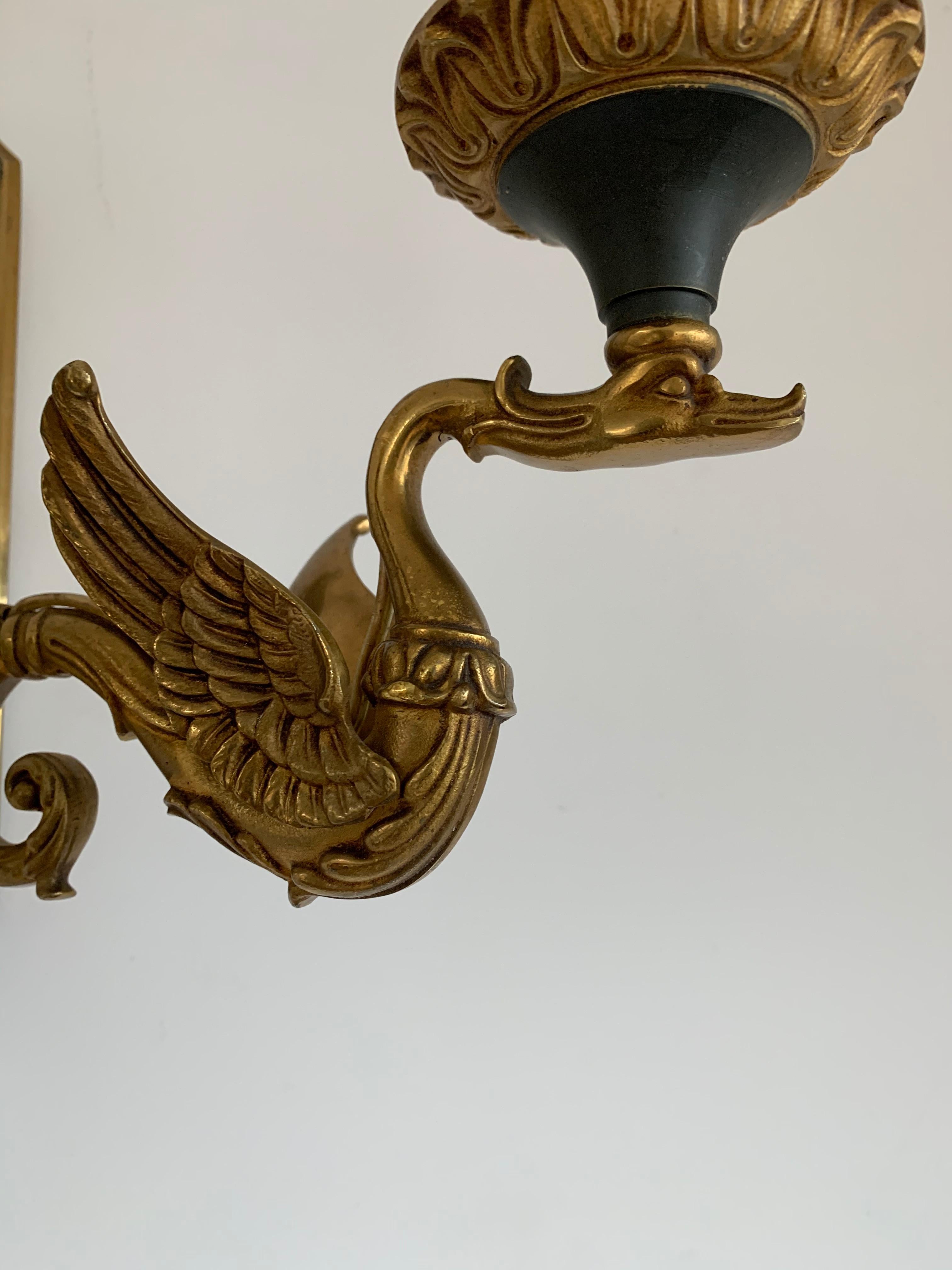 swan sconce