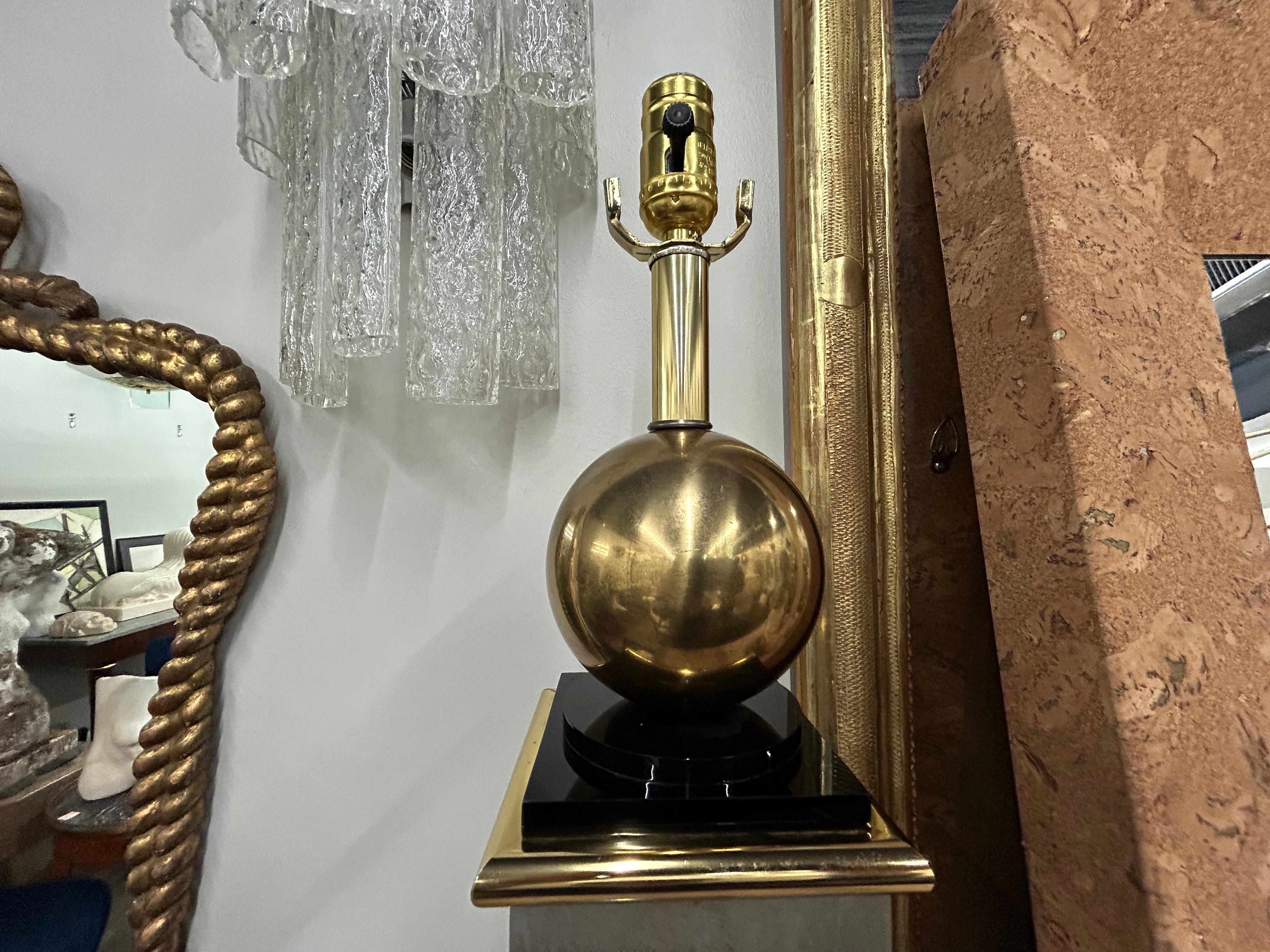 Large Pair Of Modernist Table Lamps In Good Condition For Sale In Houston, TX