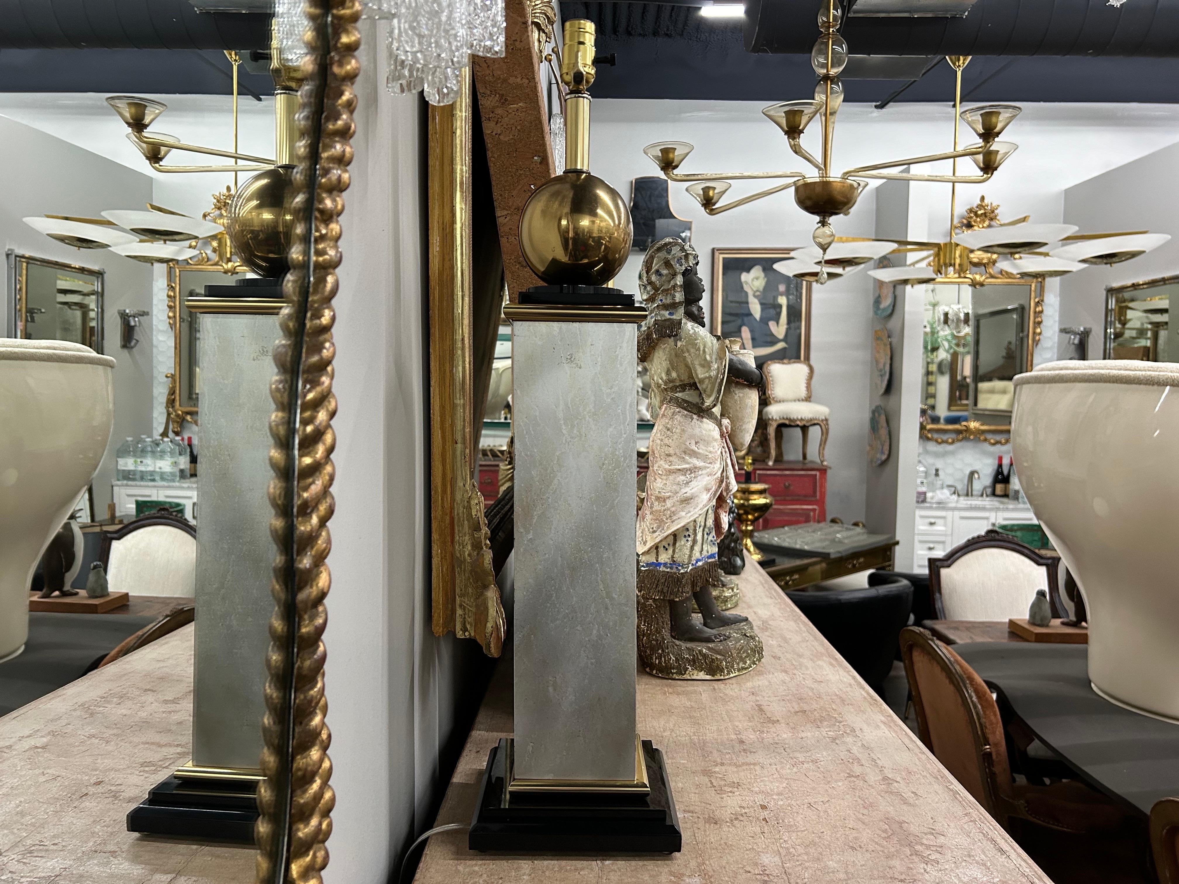 Large Pair Of Modernist Table Lamps For Sale 1