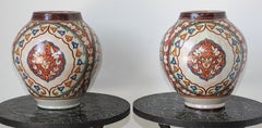 Large Pair of Moroccan Glazed Ceramics from Fez