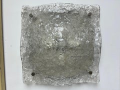 Large Pair Of Murano Glass Sconces By Mazzega