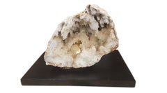 Large Pair of Natural Geodes on Stands with Internal Lights