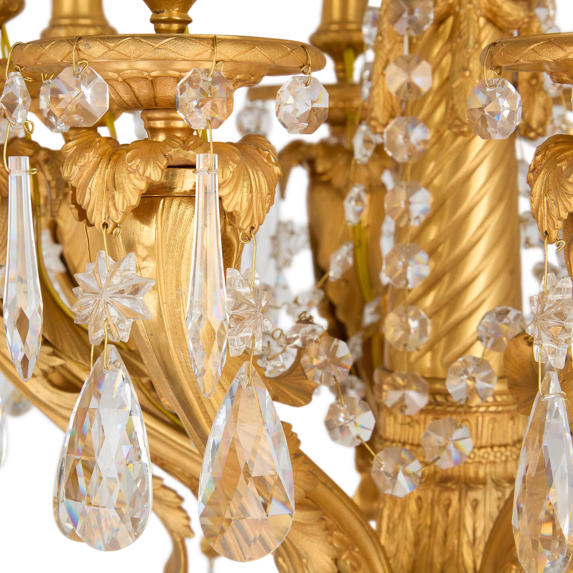 Gran Pareja de Candelabros de Mesa de Ormolu y Malaquita Rhino en Bueno estado para la venta en London, GB