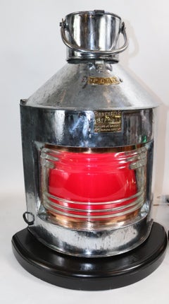 Großes Paar Backbord- und Steuerbord-Schiffslaternen