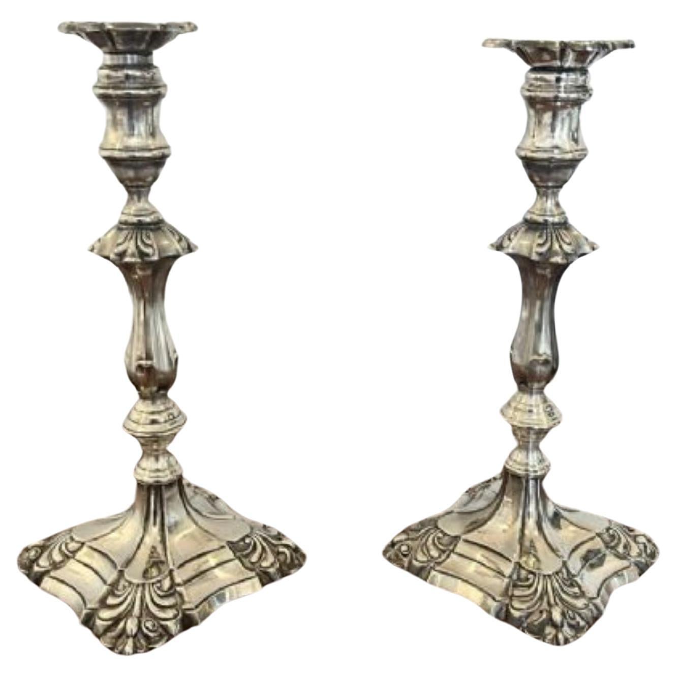 Large pair of quality antique Victorian Ornate Candlesticks For Sale at  1stDibs