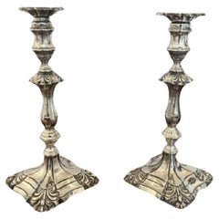 Large pair of quality Antique Victorian Ornate Candlesticks 