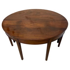 Large Pair of Quality Mahogany Antique George III Demi-Lune Console Tables