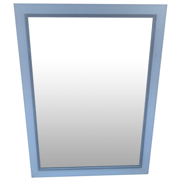 Large Pair Of Rectangular Vintage Frosted Translucent Lucite Wall