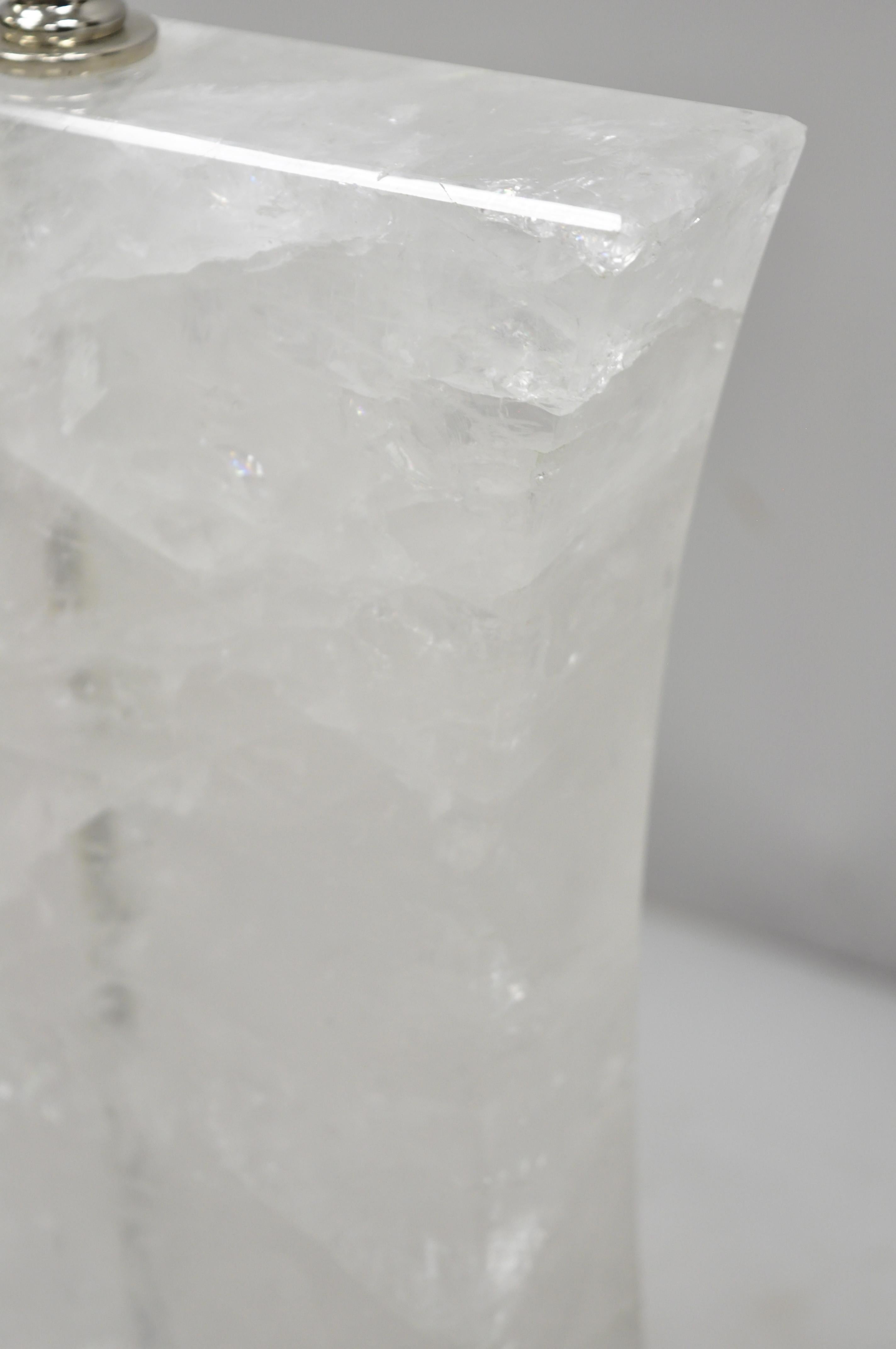 rock crystal quartz table lamp