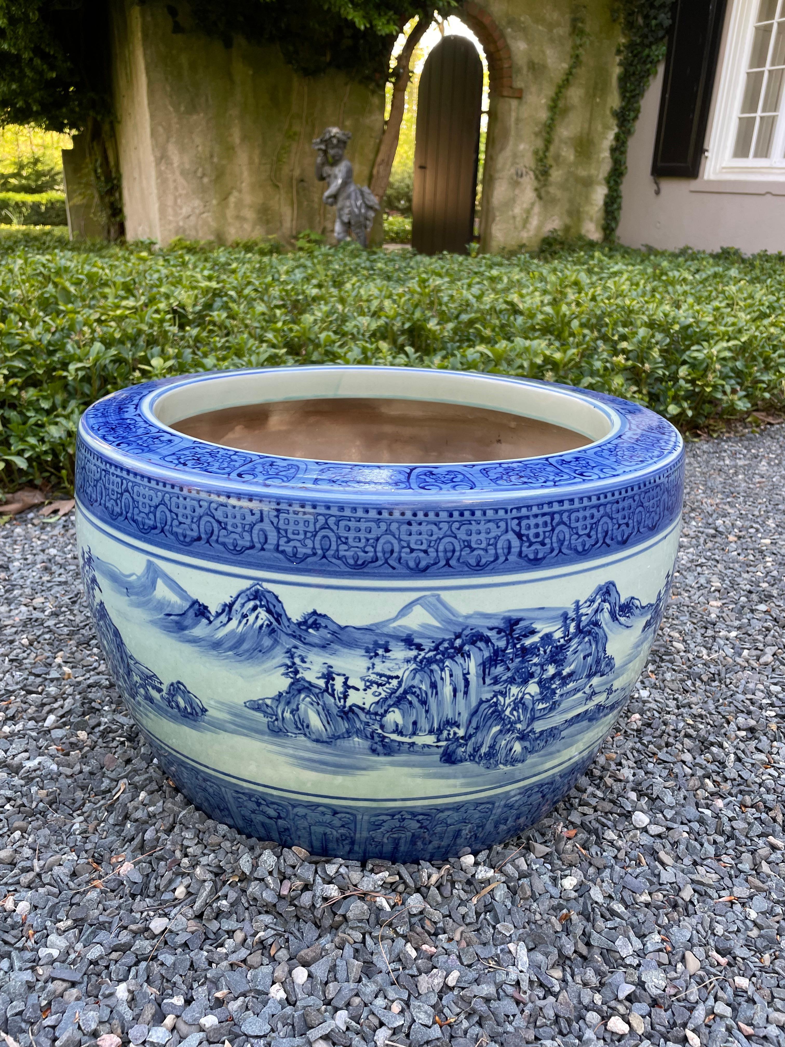 big blue planters