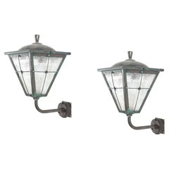 Used Large Pair of Scandinavian Outdoor Wall Lights, Norway, 1960s