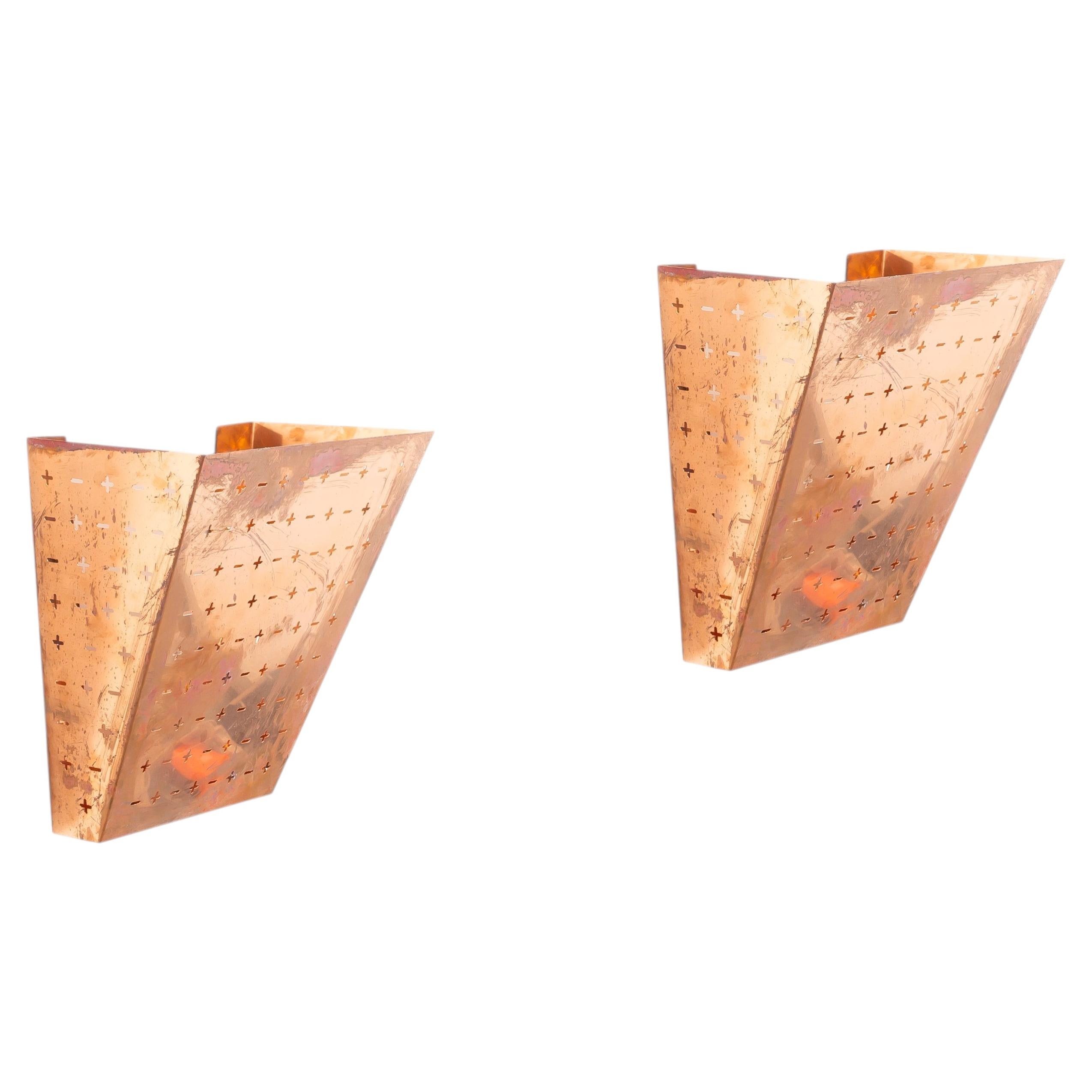 Large Pair of Scandinavian Wall Lights by Marius Engh, Norway