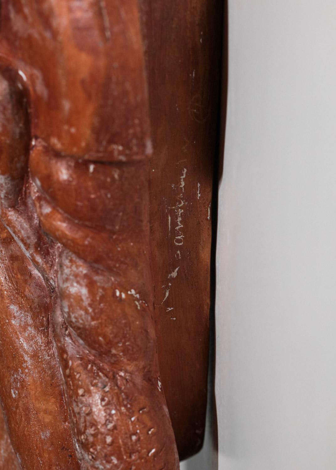 large pair of sconces vadim androusov in ceramic terracotta 40s andré arbus 10