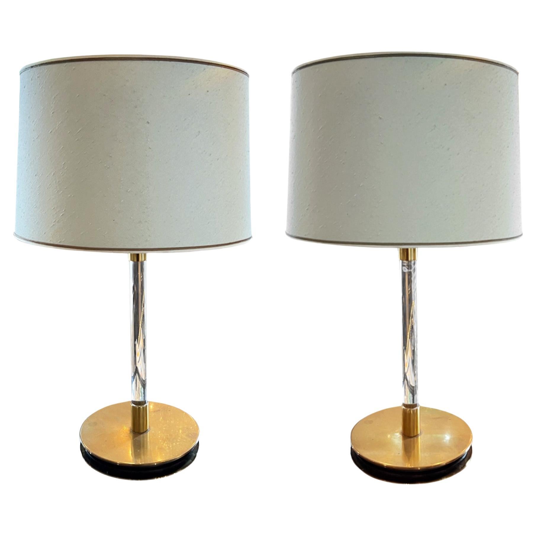 Large Pair of Spanish Midcentury Table Lamps