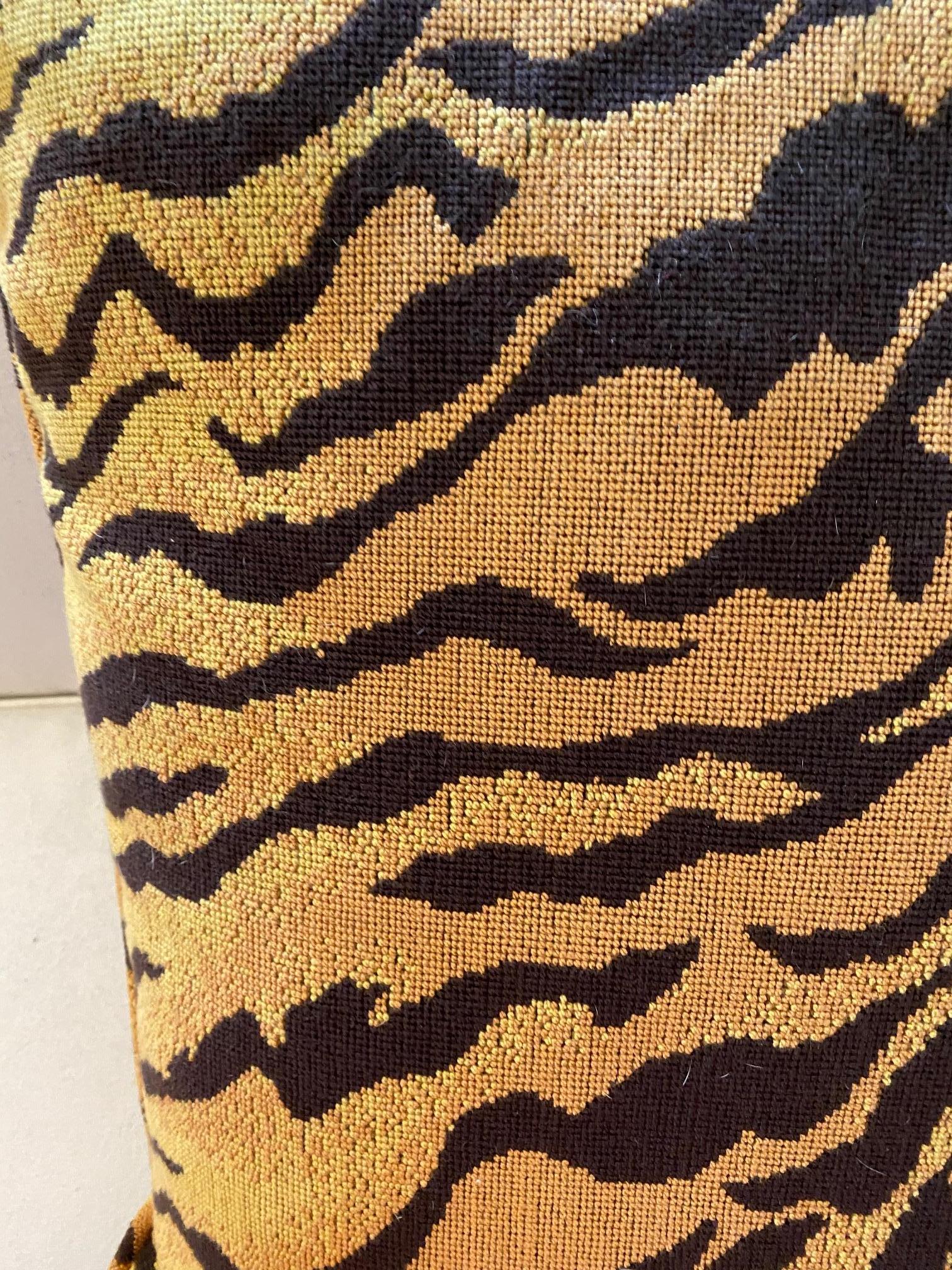 tiger print pillows