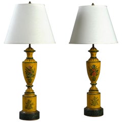 Large Pair of Tole Lamp Bases