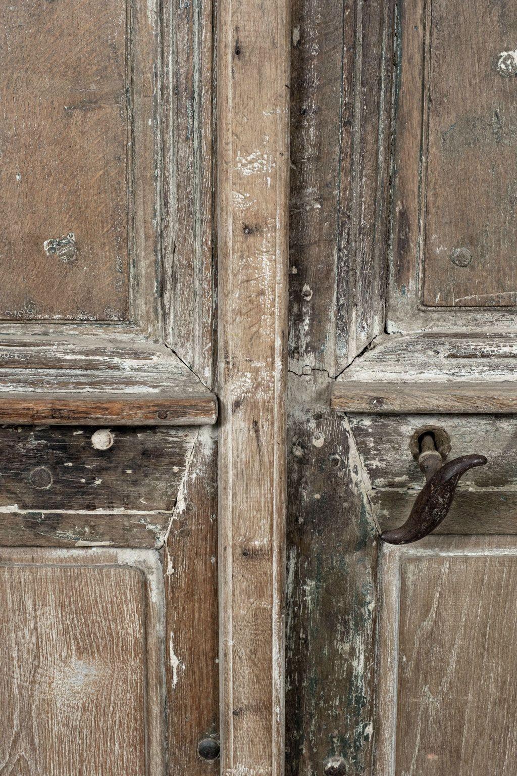 French Large Pair of Transomed Louis XV Doors For Sale