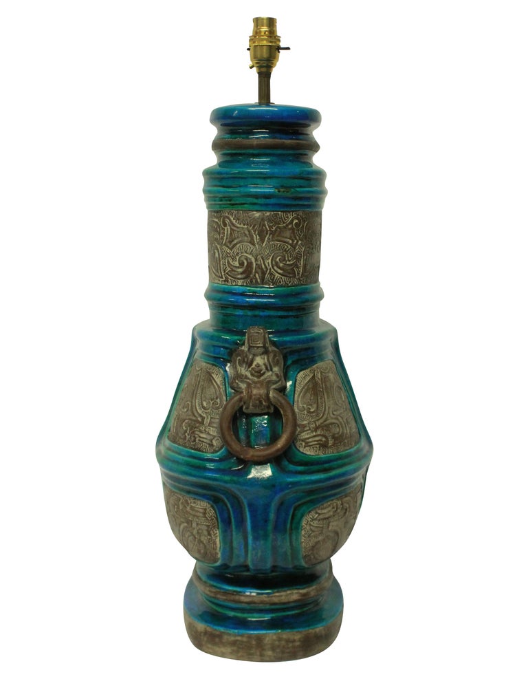 Large Pair of Ugo Zaccagnini Lamps For Sale at 1stDibs