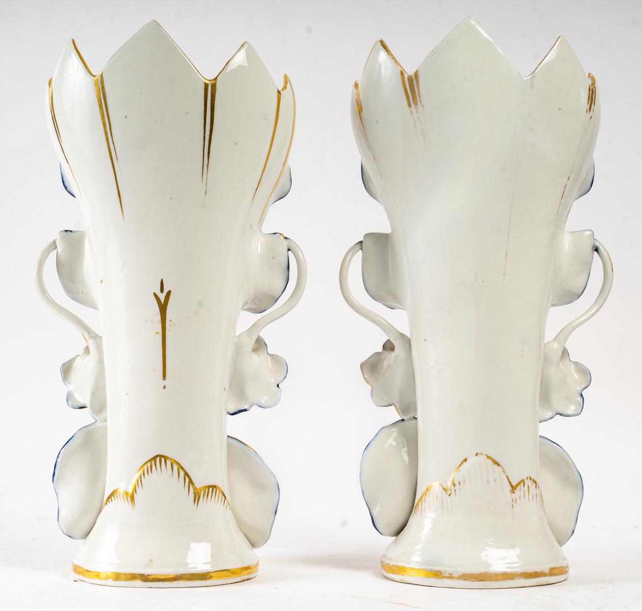 Large Pair of Valentine Porcelain Vases 4